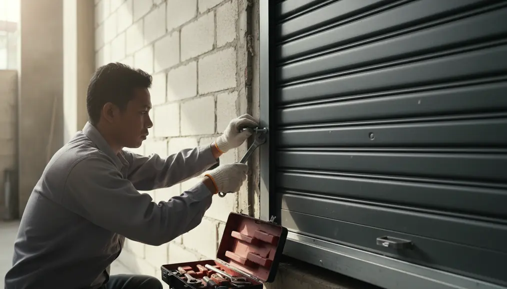 Proses Service dan Instalasi Rolling Door Bersama Home Steril