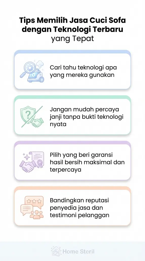 **Tips Memilih Jasa Cuci Sofa dengan Teknologi Terbaru** yang Tepat