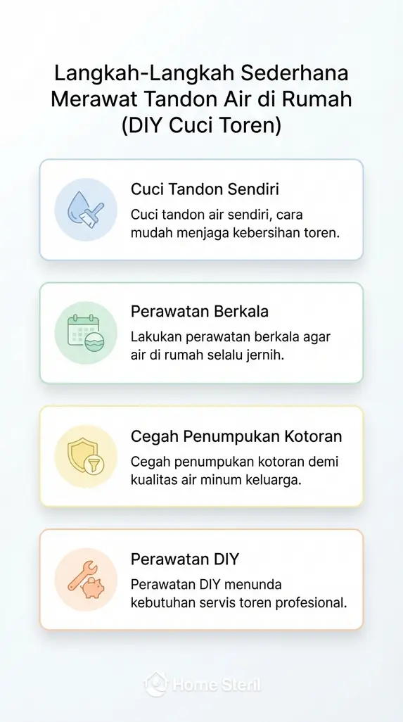 Langkah-Langkah Sederhana Merawat Tandon Air di Rumah (DIY Cuci Toren)