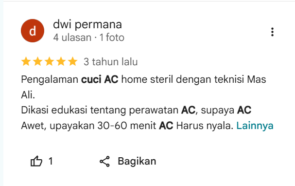 Testimoni Pelanggan Home Steril