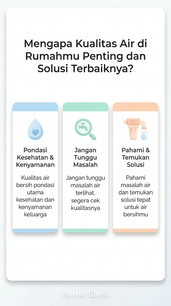Mengapa Kualitas Air di Rumahmu Penting dan Solusi Terbaiknya?