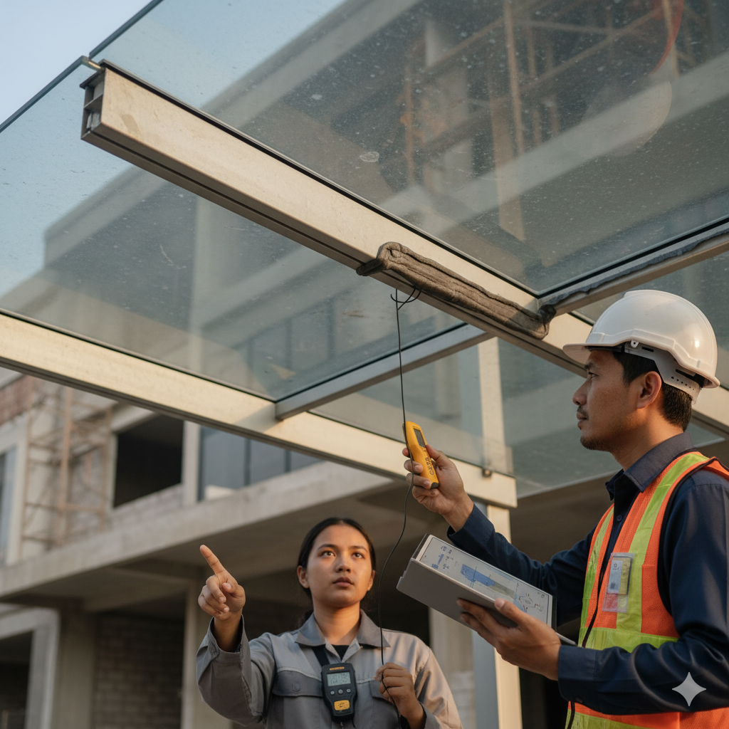 Faktor Keamanan Kritis: Muai Termal Dan Kualitas Sealant  Kaca Kanopi