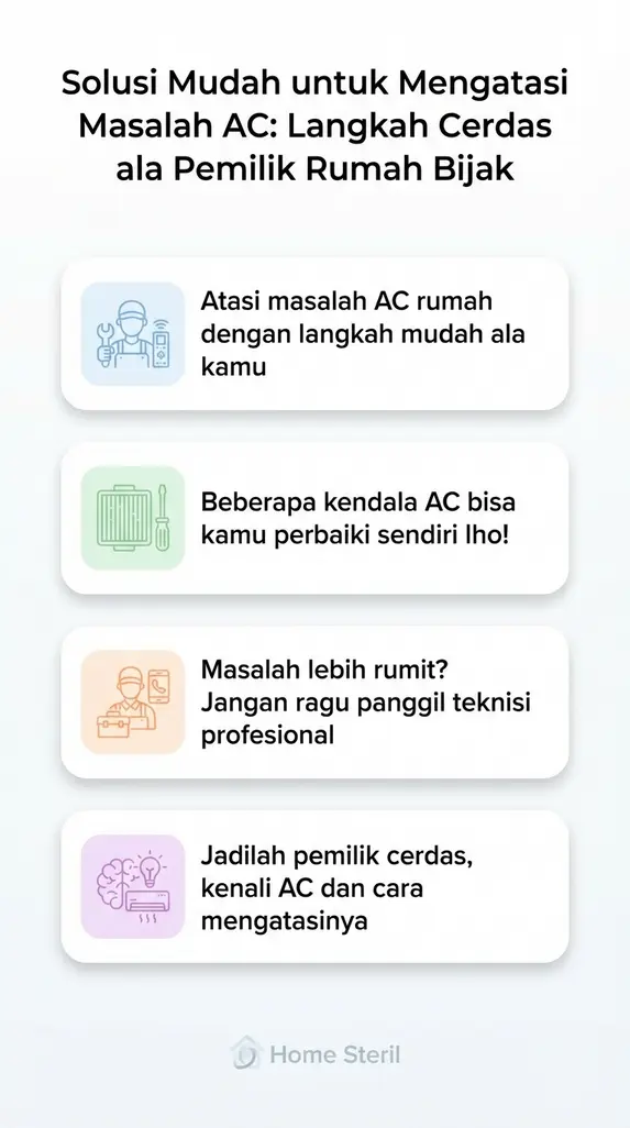 Solusi Mudah untuk Mengatasi Masalah AC: Langkah Cerdas ala Pemilik Rumah Bijak