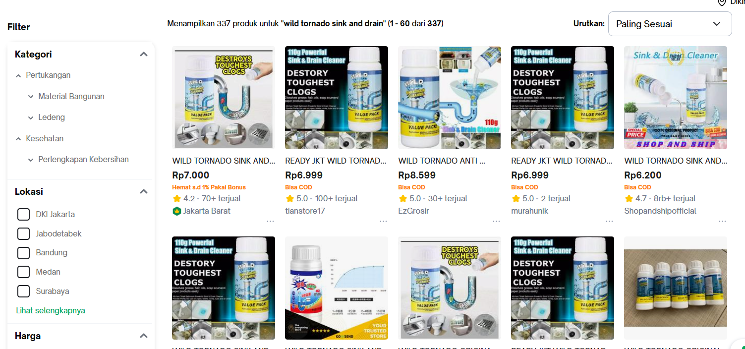 Wild Tornado Sink & Drain Cleaner