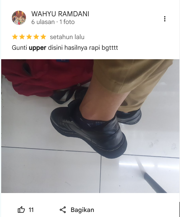 Ulasan Pelanggan Service Sepatu Kulit di Sneakershoot