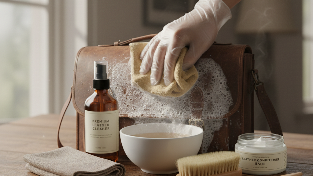 Membersihkan Secara Menyeluruh: Pondasi Perawatan Tas Kulit