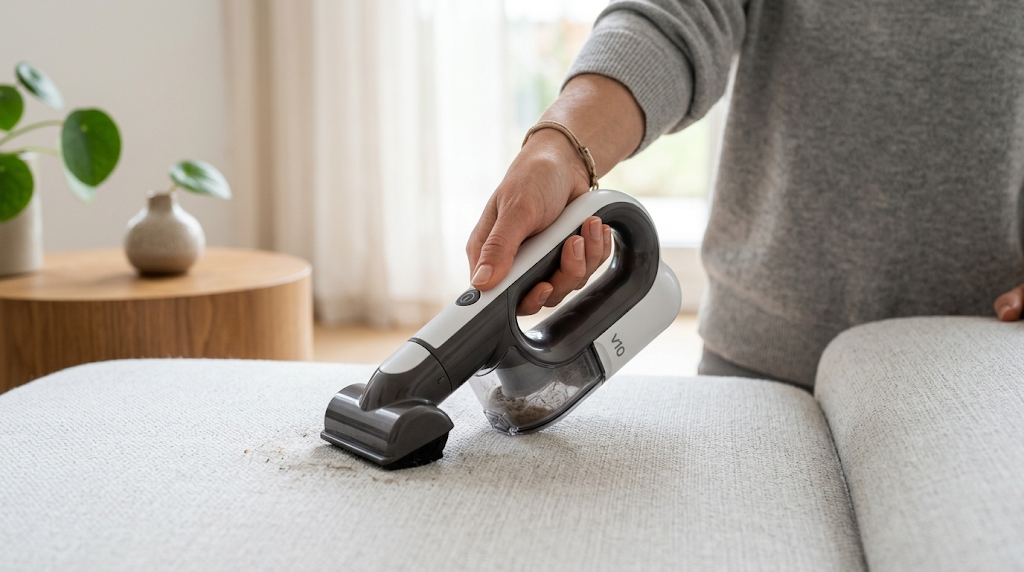 1. Gunakan Vacuum Cleaner untuk Debu dan Kotoran Ringan