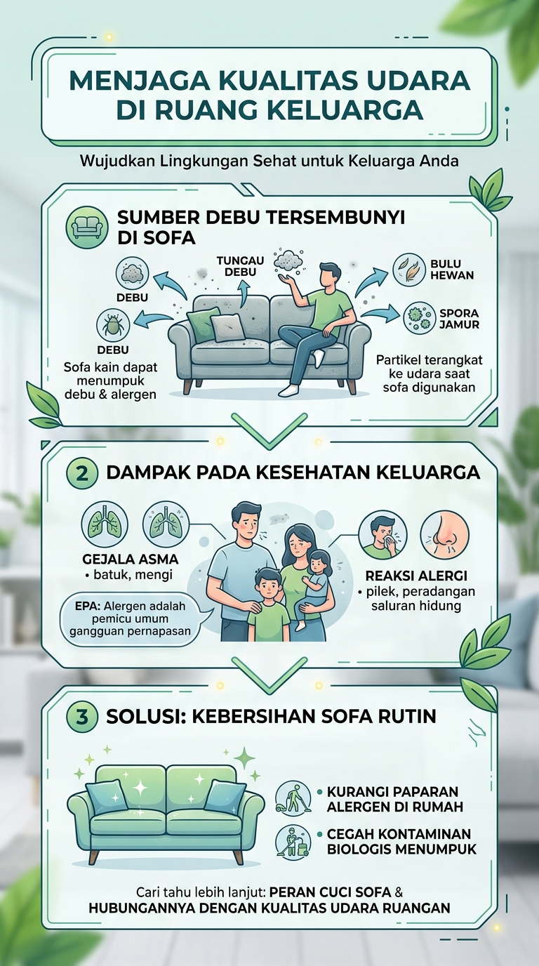 Infogrfaik : menjaga Kualitas Udara di Ruangan Keluarga