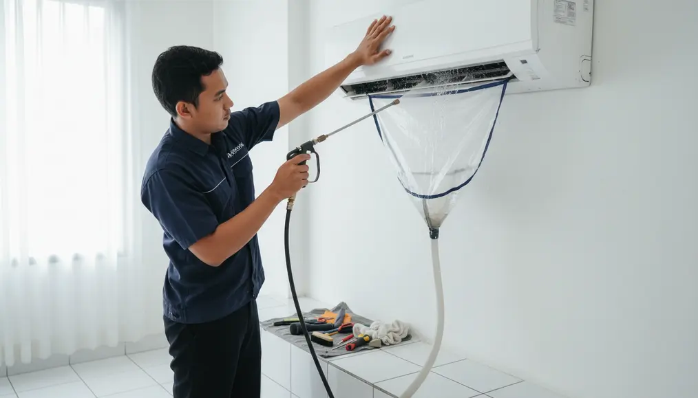 Langkah-Langkah Detail dalam Cara Kerja Jasa Cuci AC Split