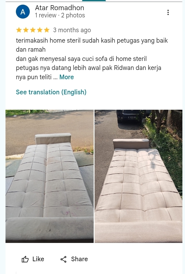 Review Pelanggan Home Steril
