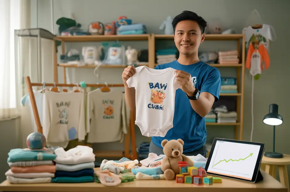 Panduan Lengkap Memulai Bisnis Baju Satuan Custom Bayi dan Anak: Desain Lucu, Bahan Aman, Cuan Menggiurkan!