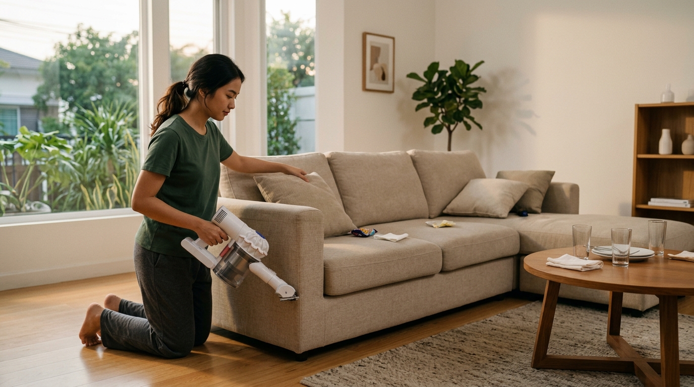 Langkah-Langkah Praktis Cara Membersihkan Sofa yang Kotor Setelah Acara Keluarga