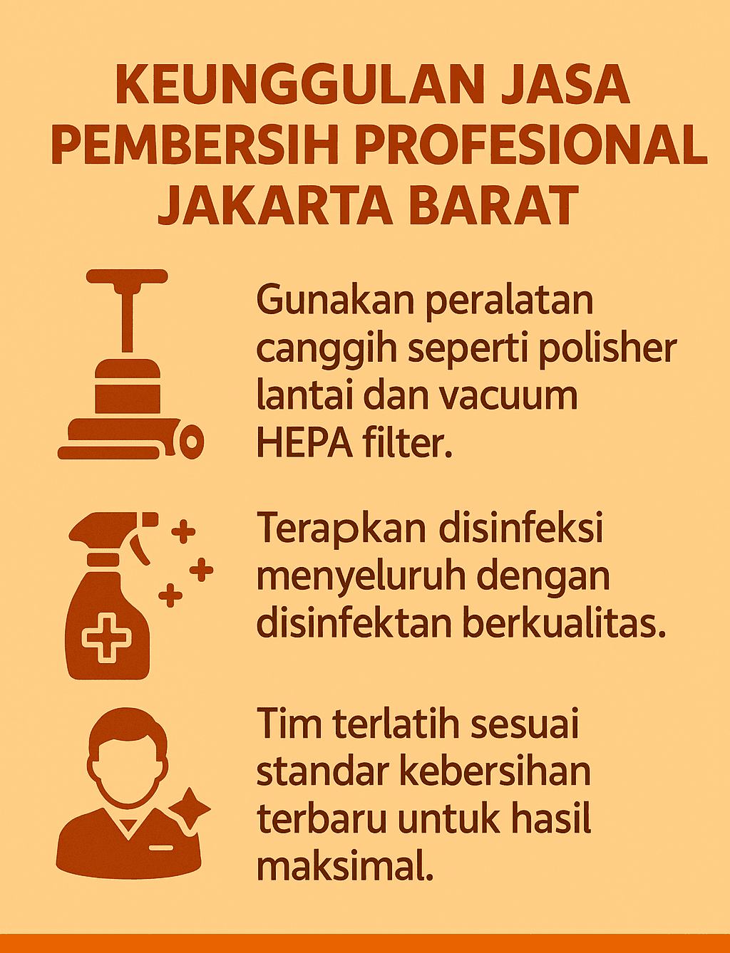 Infografik: Keunggulan Jasa Pembersih Profesional Jakarta Barat
