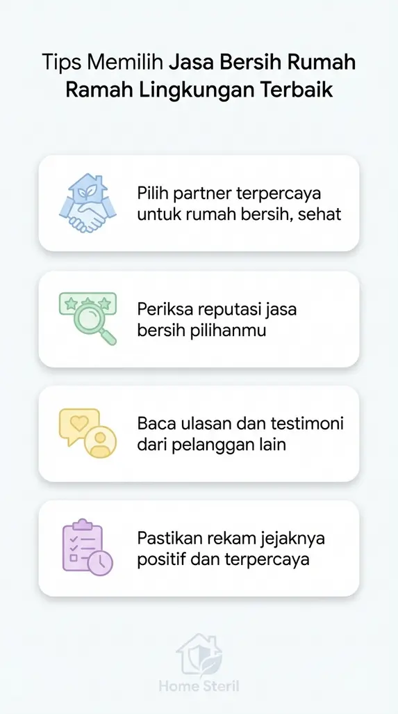 Tips Memilih Jasa Bersih Rumah Ramah Lingkungan Terbaik