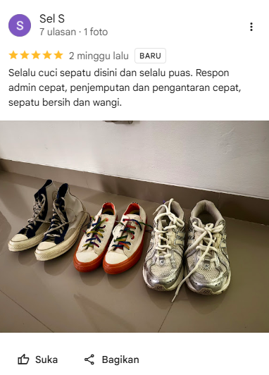 Rating Ulasan Pelanggan Sneakershoot