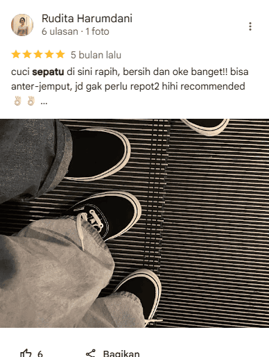 Kata Mereka yang laundry sepatu di Sneakershoot.id?