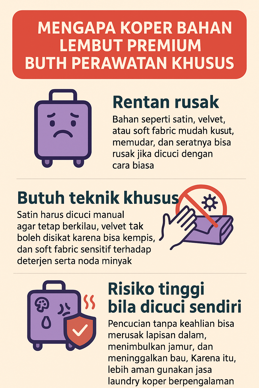 Mengapa Koper Bahan Lembut Premium Butuh Perawatan Khusus?
