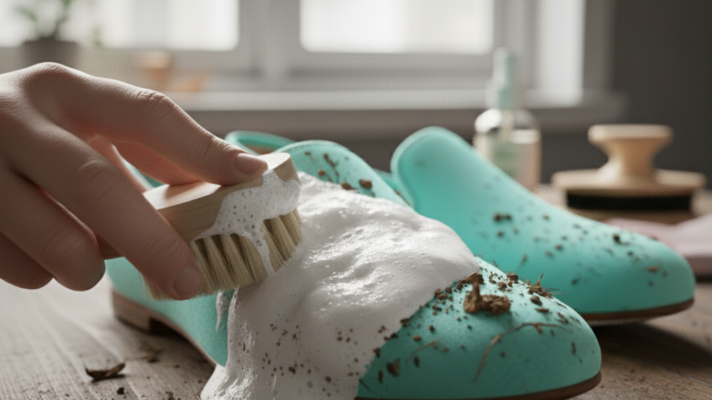 Langkah-langkah Mencuci Sepatu Beludru Sendiri dengan Benar