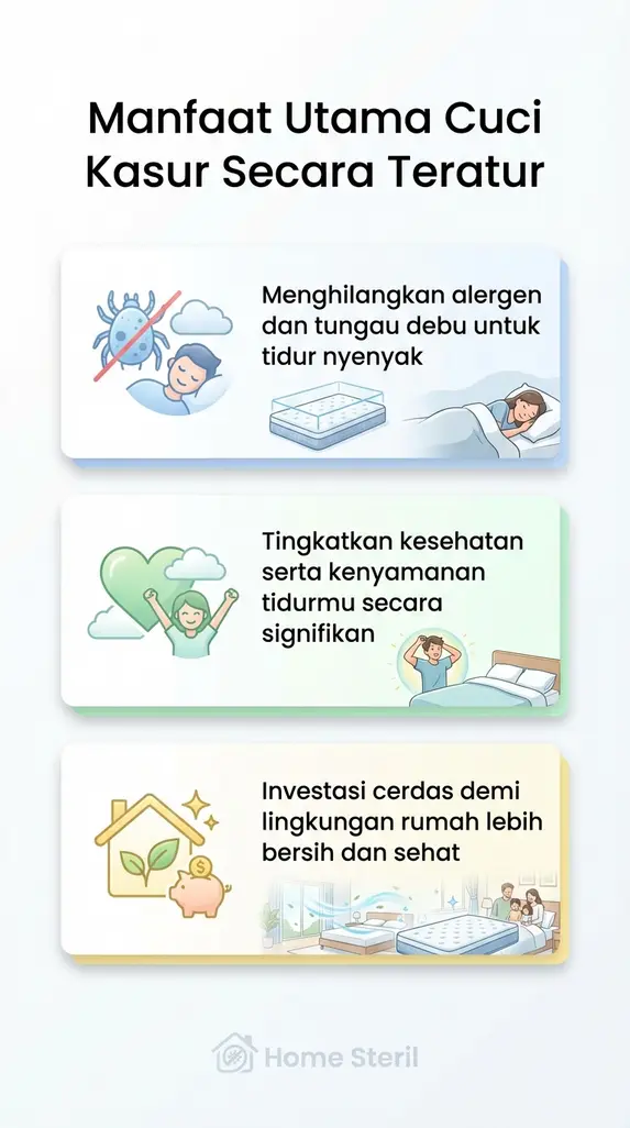 Manfaat Utama Cuci Kasur Secara Teratur