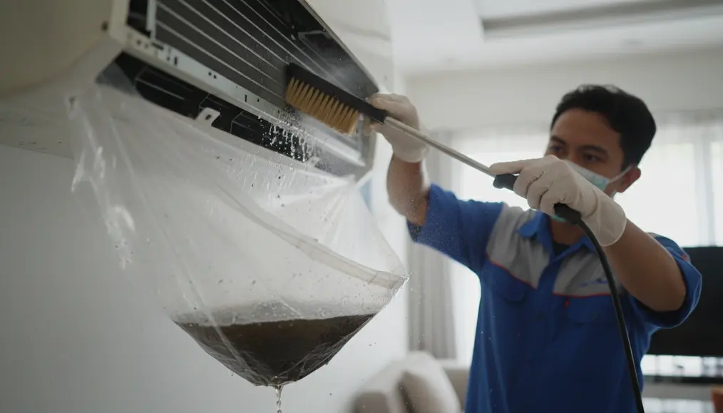 Proses Cuci AC Komprehensif oleh Home Steril