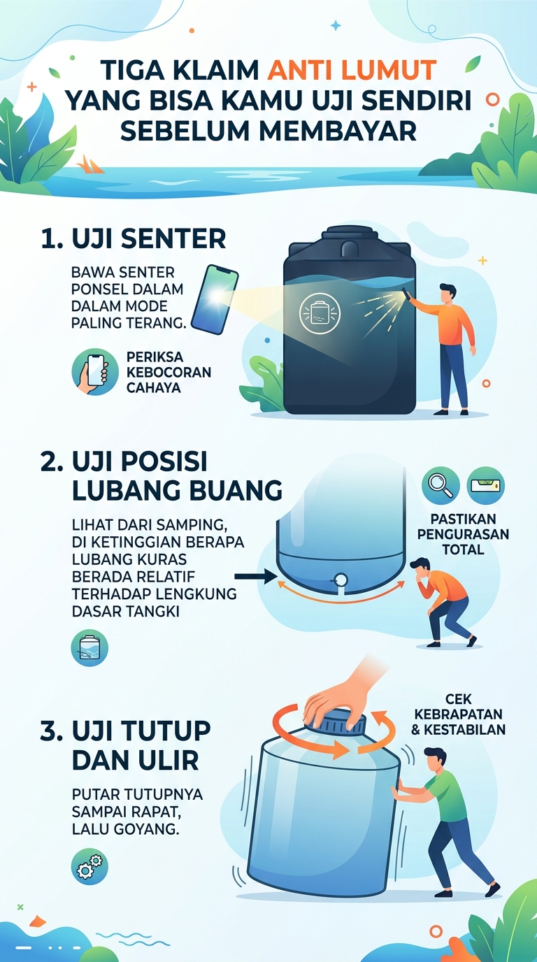 Infografik : Tiga Klaim Anti Lumut yang Bisa Kamu Uji Sendiri Sebelum Membayar