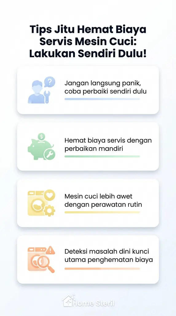 Tips Jitu Hemat Biaya Servis Mesin Cuci: Lakukan Sendiri Dulu!
