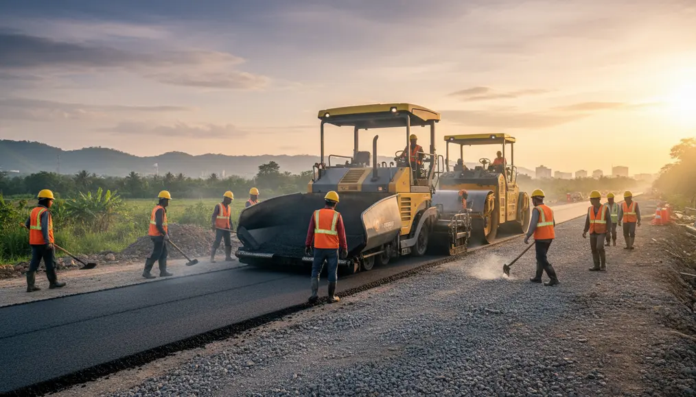 Tahapan Penting dalam Pengerjaan Pengaspalan Jalan Hotmix