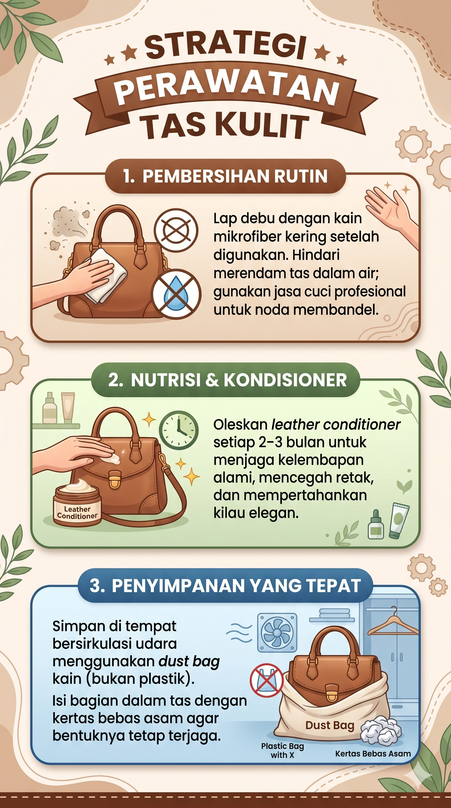 Strategi Perawatan Tas Kulit
