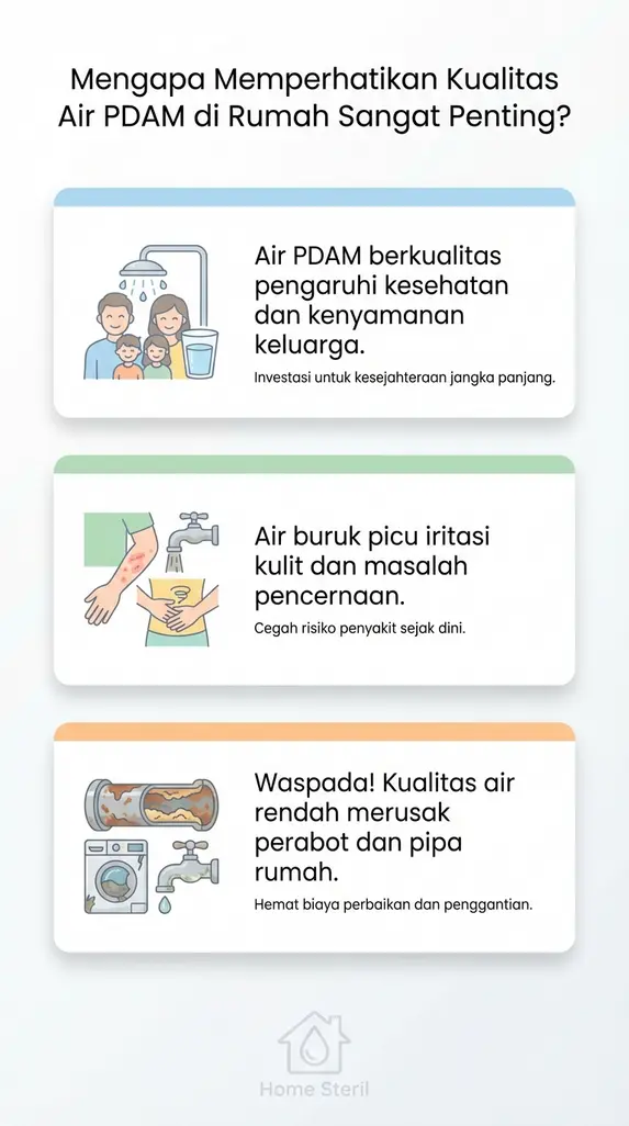 Mengapa Memperhatikan Kualitas Air PDAM di Rumah Sangat Penting?