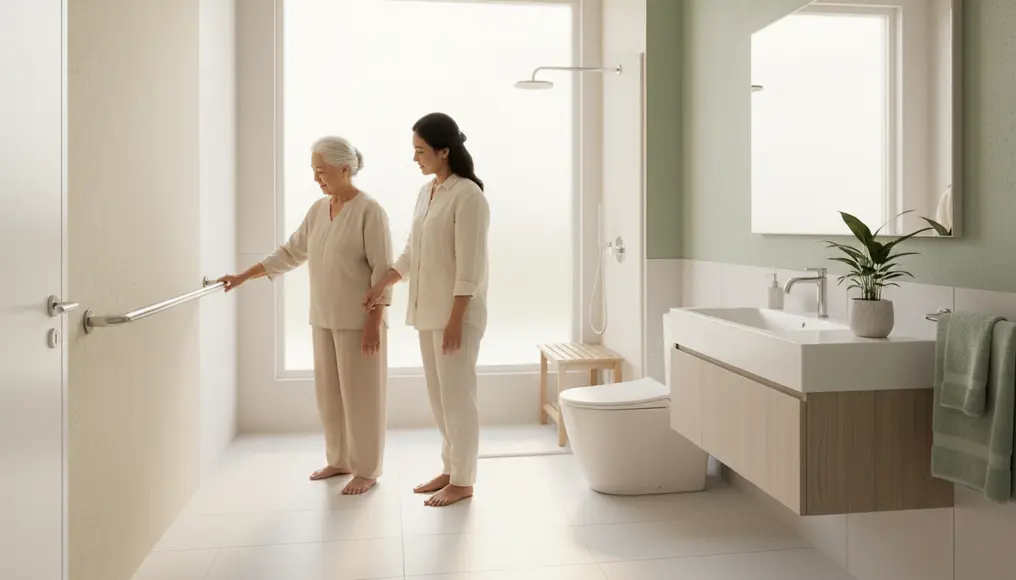 Renovasi Kamar Mandi untuk Aksesibilitas Lansia (Safety dan Ergonomi)