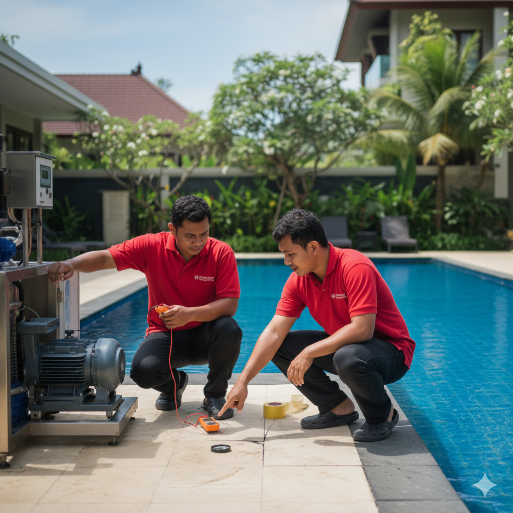 Waspada Kolam Renang Bocor dan Pompa Rusak: Diagnosis Dini oleh Tukang Kolam Tangerang
