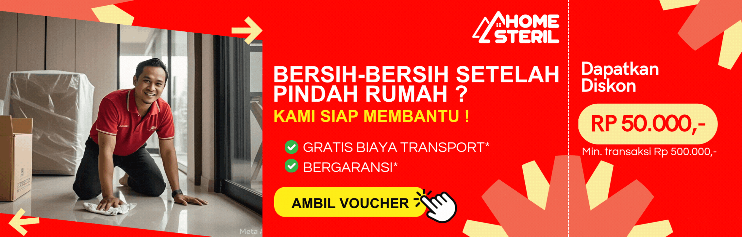 Promo jasa bersih pindahan rumah di home-steril.com