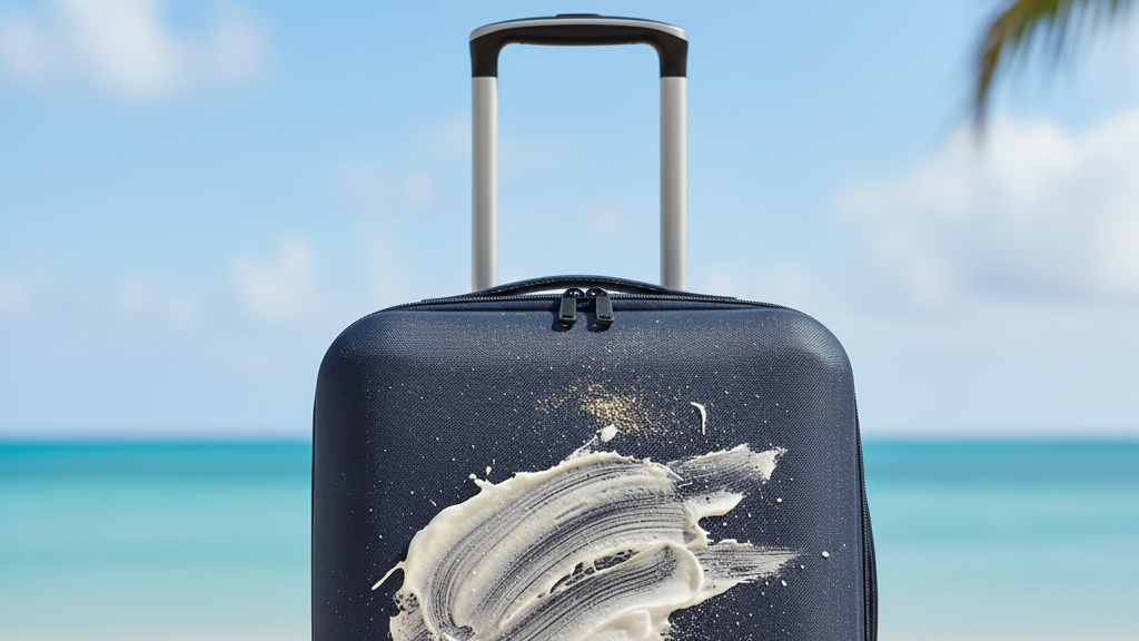 Cara Membersihkan Koper yang Tertumpah Sunscreen atau Lotion