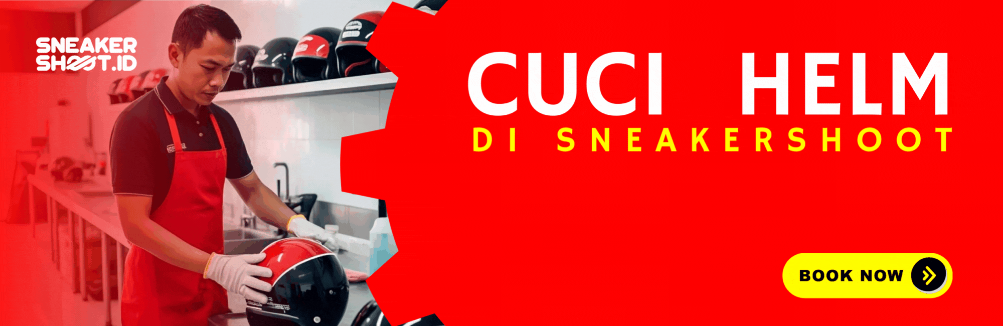 Cuci Helm di sneakershoot.id