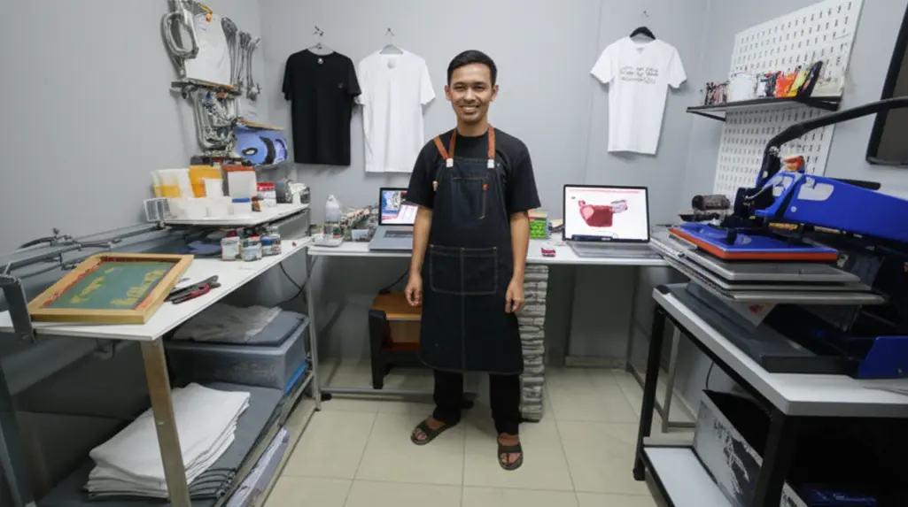 Analisis Komprehensif Modal Awal & Potensi Keuntungan Bisnis Sablon Kaos Rumahan