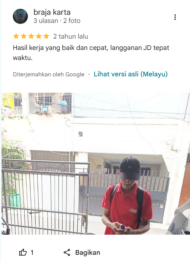Ulasan bintang lima pelanggan jasa perawatan kolam renang Jakarta Selatan - home-steril.com