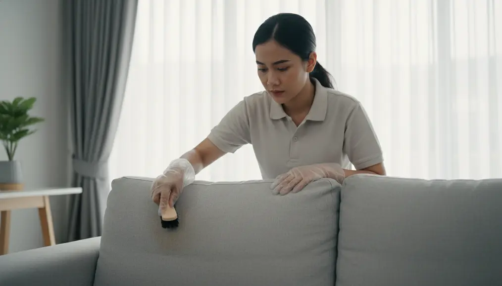 Langkah-Langkah Efektif Cuci Sofa dari Noda Karet