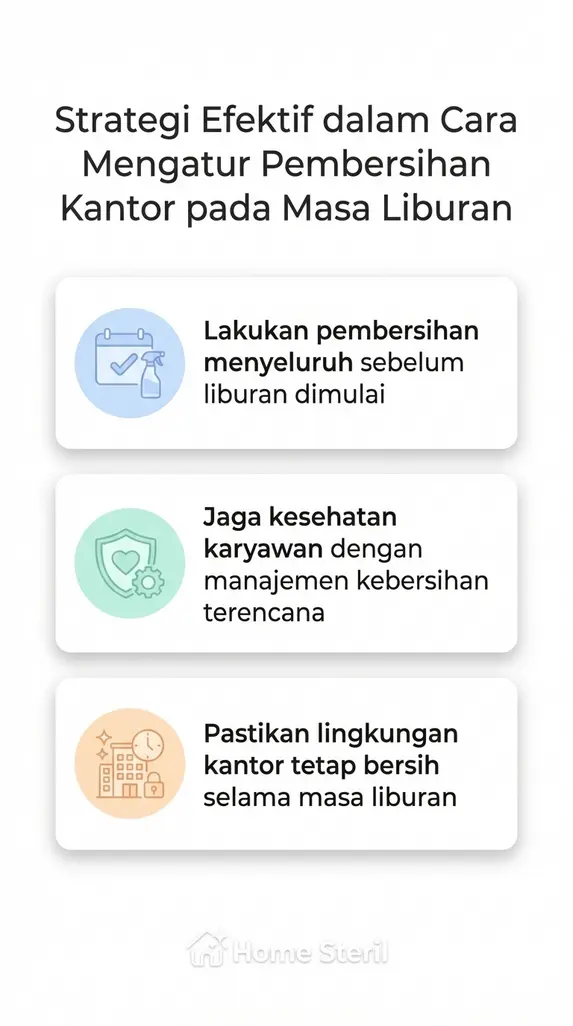 Strategi Efektif dalam Cara Mengatur Pembersihan Kantor pada Masa Liburan