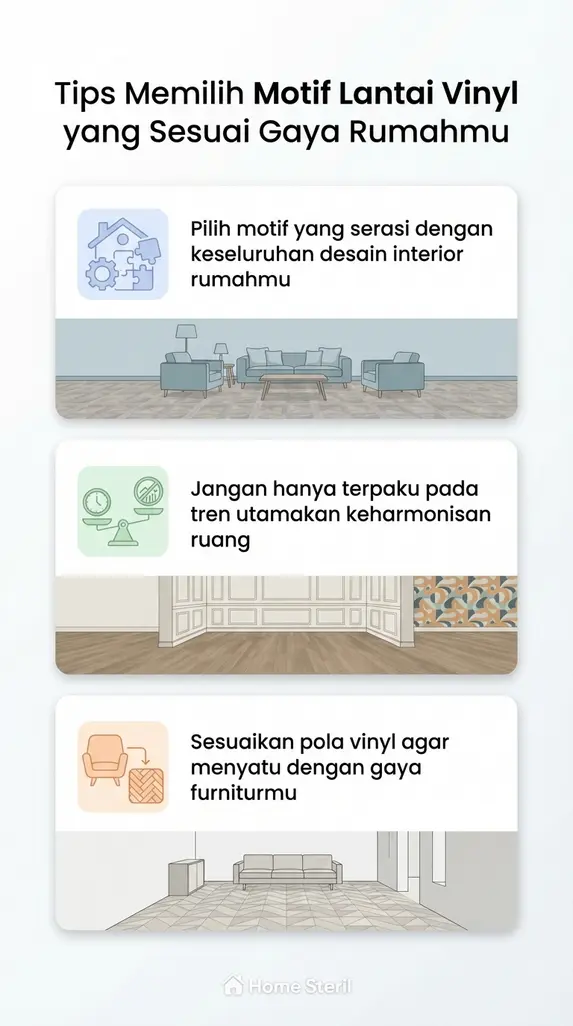 Tips Memilih Motif Lantai Vinyl yang Sesuai Gaya Rumahmu
