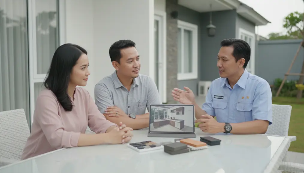 Jasa Custom Kitchen Set dan Biaya Pembuatan Kitchen Set untuk Dapur di Luar Ruangan