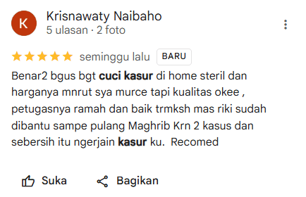 Review Pelanggan Home Steril