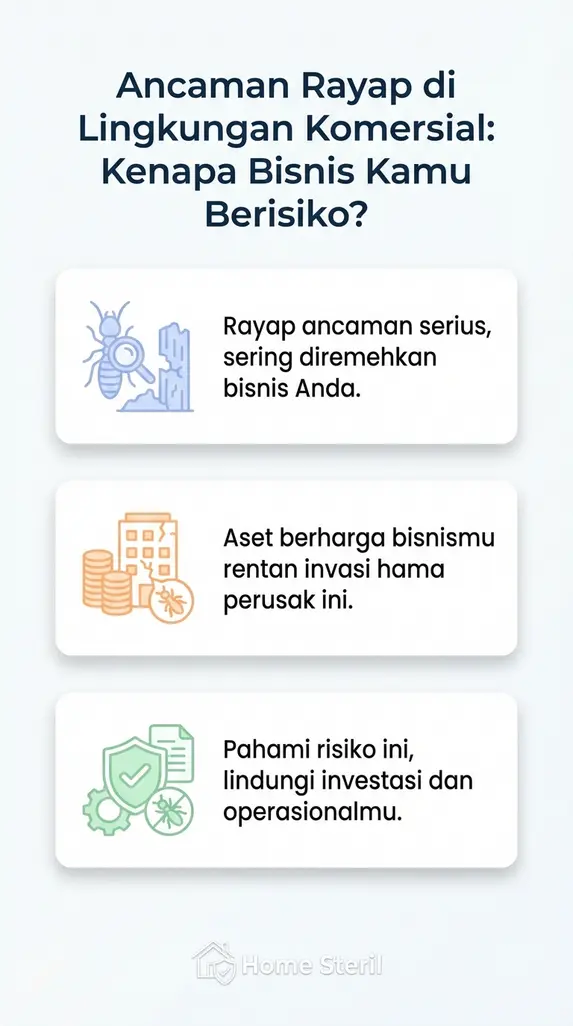 Ancaman Rayap di Lingkungan Komersial: Kenapa Bisnis Kamu Berisiko?