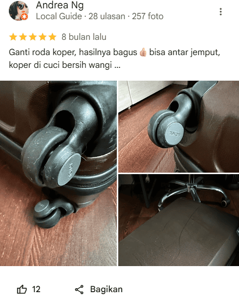 Ulasan Pelanggan Jasa Reparasi Koper