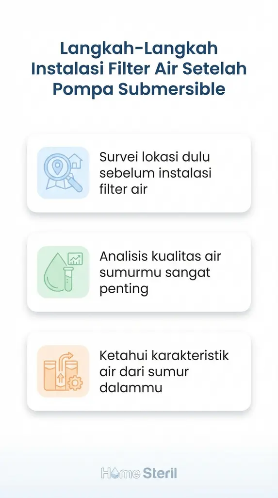 Langkah-Langkah Instalasi Filter Air Setelah Pompa Submersible