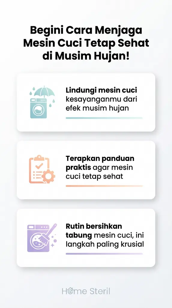 Begini Cara Menjaga Mesin Cuci Tetap Sehat di Musim Hujan!