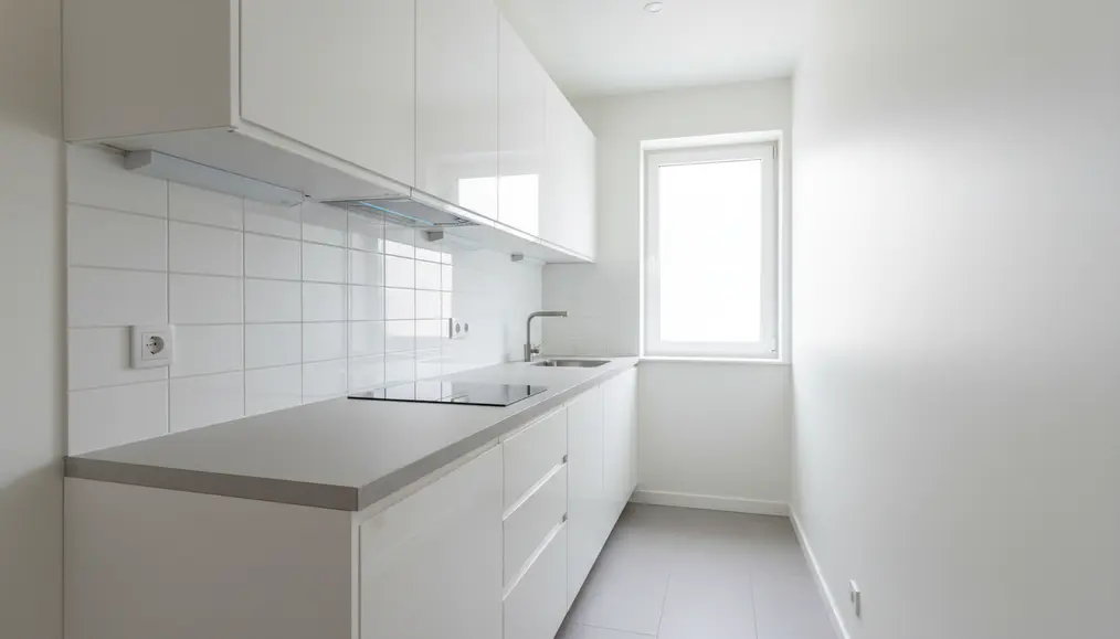 Desain Kitchen Set Letter I untuk Studio 20m²: Contoh & Inspirasi