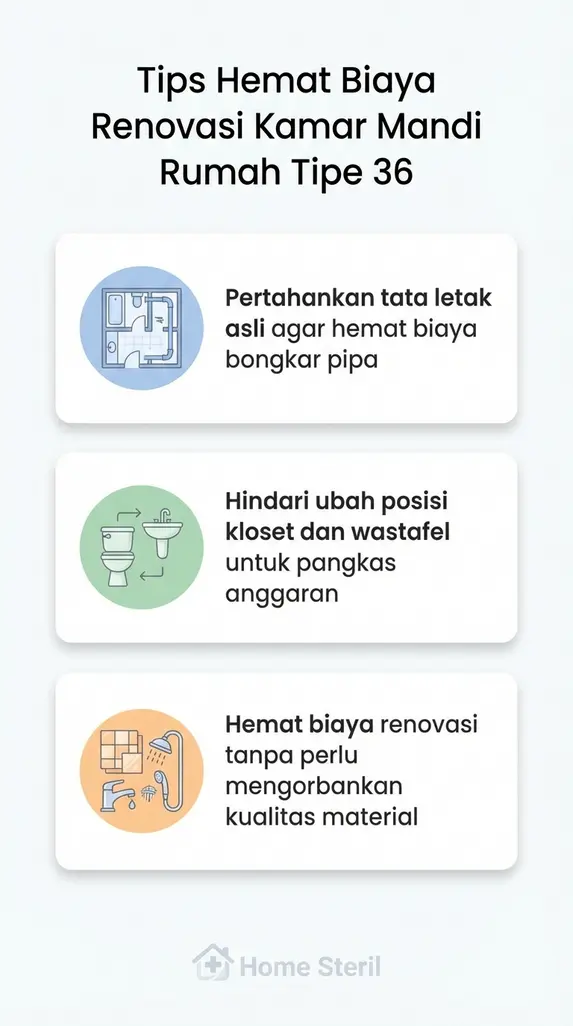 Tips Hemat Biaya Renovasi Kamar Mandi Rumah Tipe 36