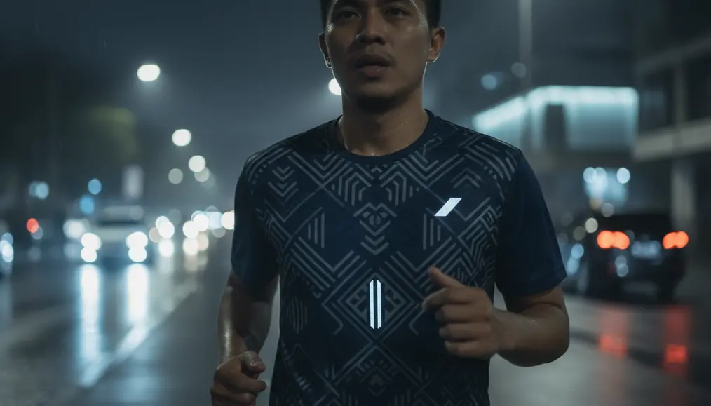 Mengapa Kaos Lari Malam Butuh Perlakuan Sablon Khusus?