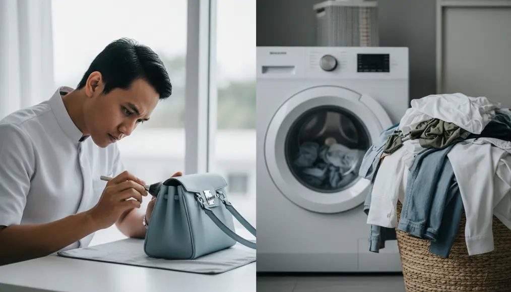 Perbedaan Mendasar: Jasa Spa Tas vs Laundry Biasa