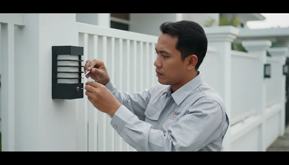 Keunggulan Memilih Jasa Pasang Lampu Pagar dan Sensor Keamanan Profesional